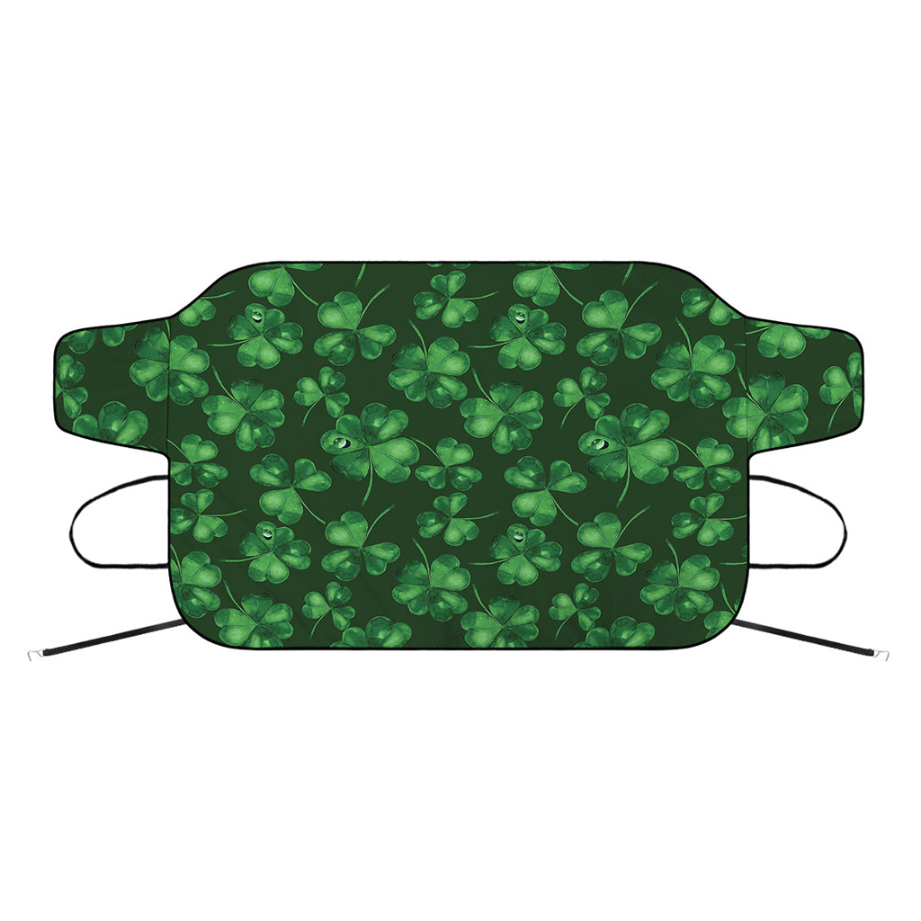 Watercolor Saint Patrick's Day Print Car Windshield Snow Cover