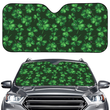 Watercolor Saint Patrick's Day Print Car Windshield Sun Shade