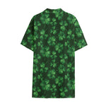 Watercolor Saint Patrick's Day Print Cotton Hawaiian Shirt