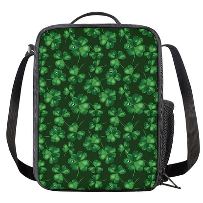 Watercolor Saint Patrick's Day Print Crossbody Lunch Bag