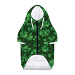 Watercolor Saint Patrick's Day Print Dog Zip Up Hoodie