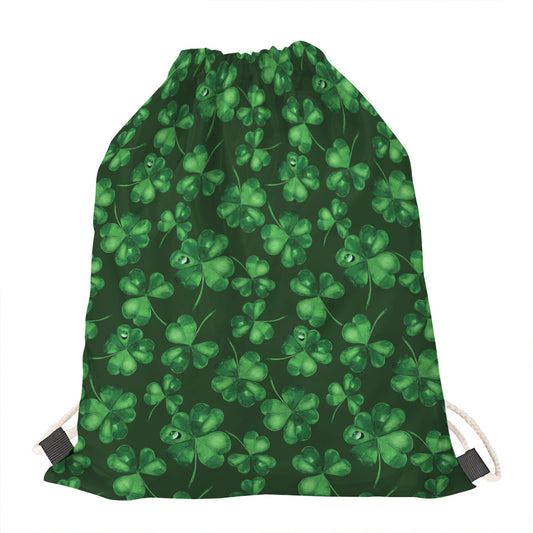 Watercolor Saint Patrick's Day Print Drawstring Bag