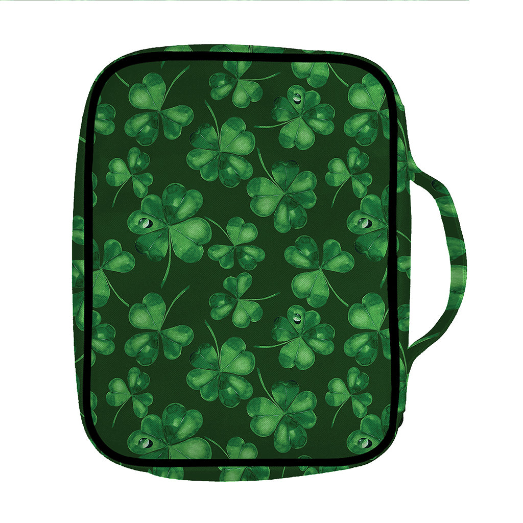 Watercolor Saint Patrick's Day Print Front Pocket Bible Bag