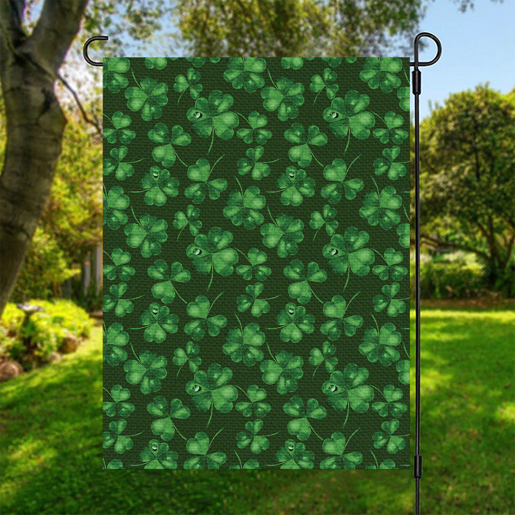 Watercolor Saint Patrick's Day Print Garden Flag