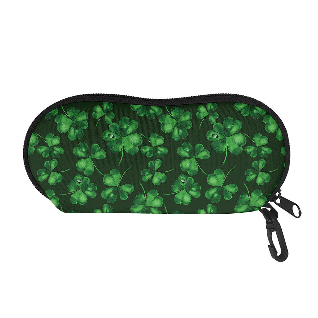 Watercolor Saint Patrick's Day Print Glasses Case