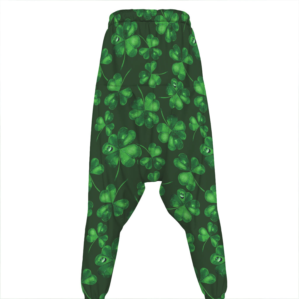 Watercolor Saint Patrick's Day Print Hammer Pants