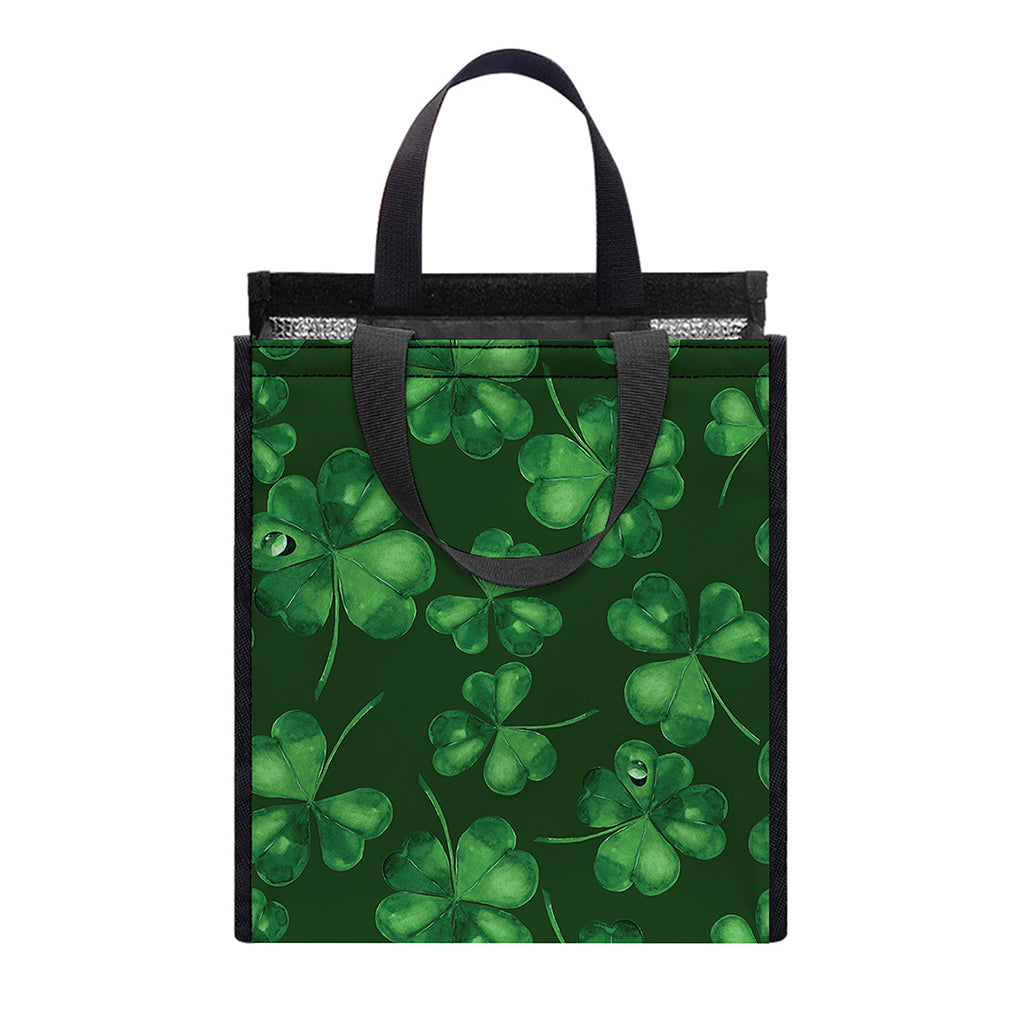 Watercolor Saint Patrick's Day Print Insulated Lunch Tote