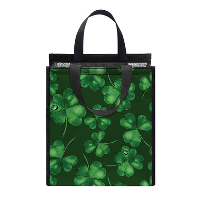 Watercolor Saint Patrick's Day Print Insulated Lunch Tote