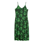 Watercolor Saint Patrick's Day Print Jersey Midi Cami Dress