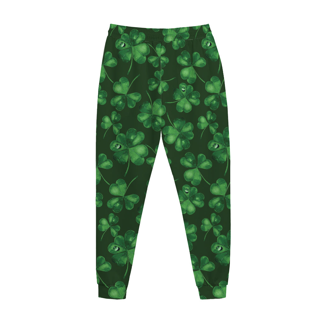Watercolor Saint Patrick's Day Print Jogger Pants