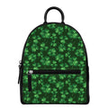 Watercolor Saint Patrick's Day Print Leather Backpack