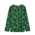 Watercolor Saint Patrick's Day Print Long Sleeve Short Coat