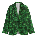 Watercolor Saint Patrick's Day Print Men's Cotton Blazer