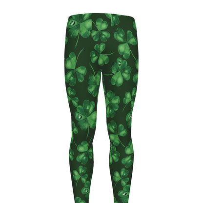 Watercolor Saint Patrick's Day Print Men's leggings