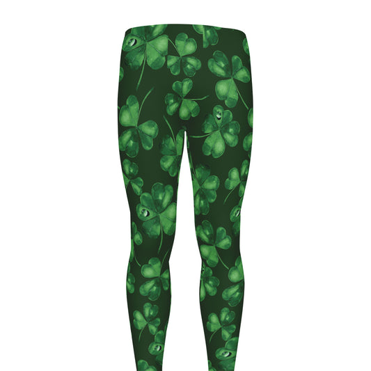 Watercolor Saint Patrick's Day Print Men's leggings