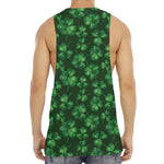 Watercolor Saint Patrick's Day Print Men's Muscle Tank Top
