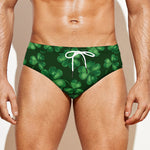 Watercolor Saint Patrick's Day Print Men's Swim Briefs