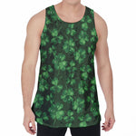Watercolor Saint Patrick's Day Print Men's Velvet Tank Top