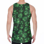 Watercolor Saint Patrick's Day Print Men's Velvet Tank Top