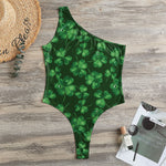 Watercolor Saint Patrick's Day Print One Shoulder Bodysuit