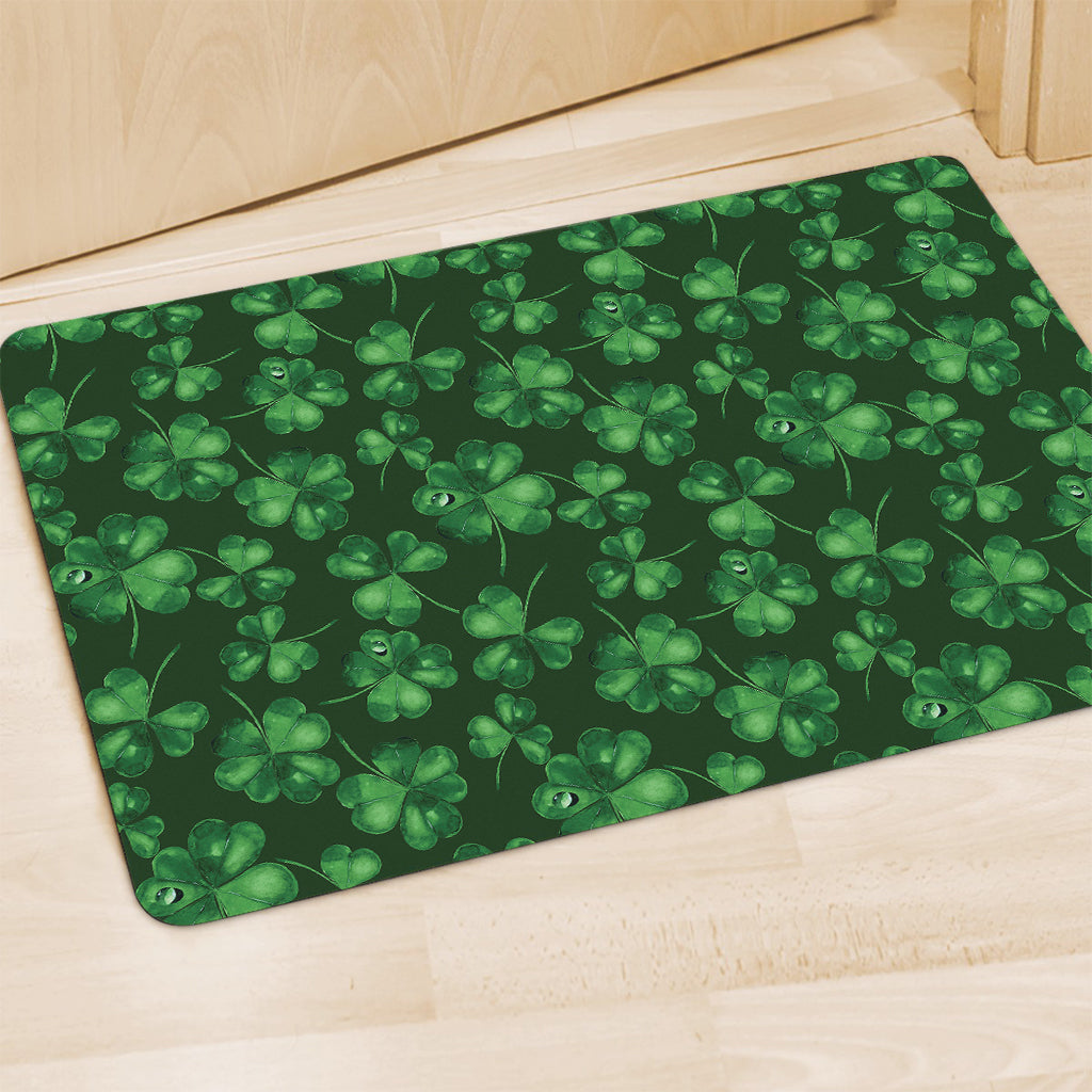 Watercolor Saint Patrick's Day Print Polyester Doormat
