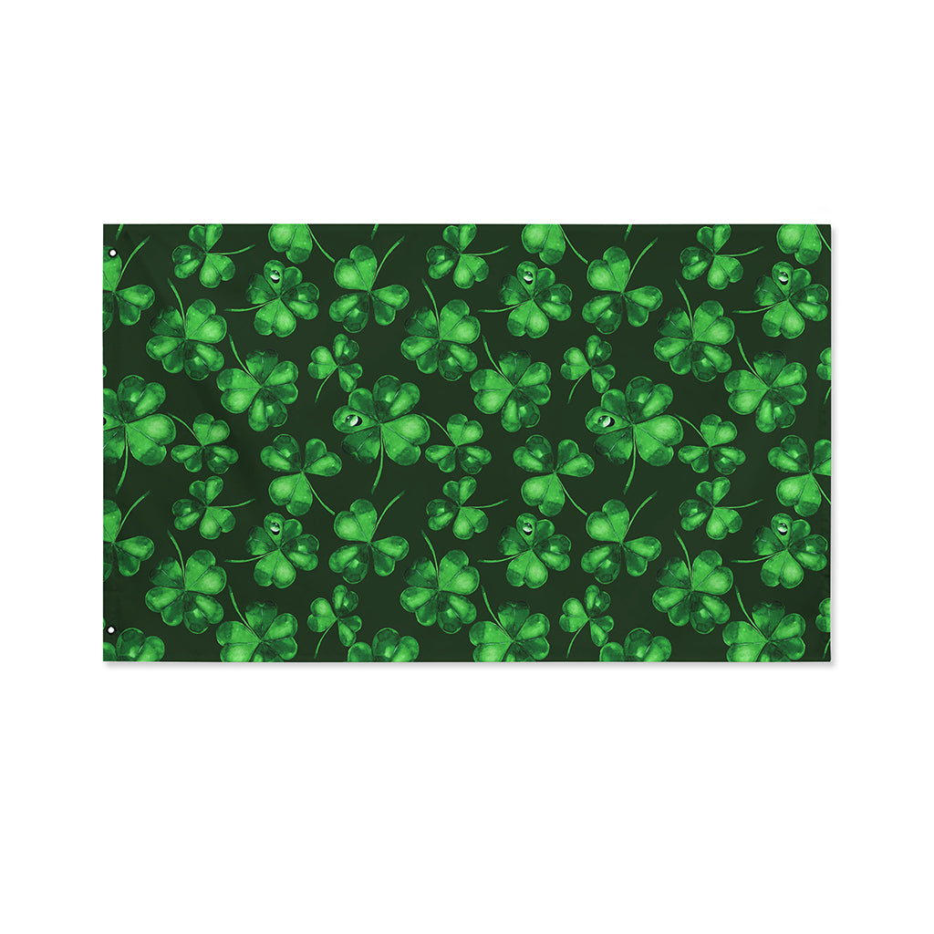 Watercolor Saint Patrick's Day Print Polyester Flag
