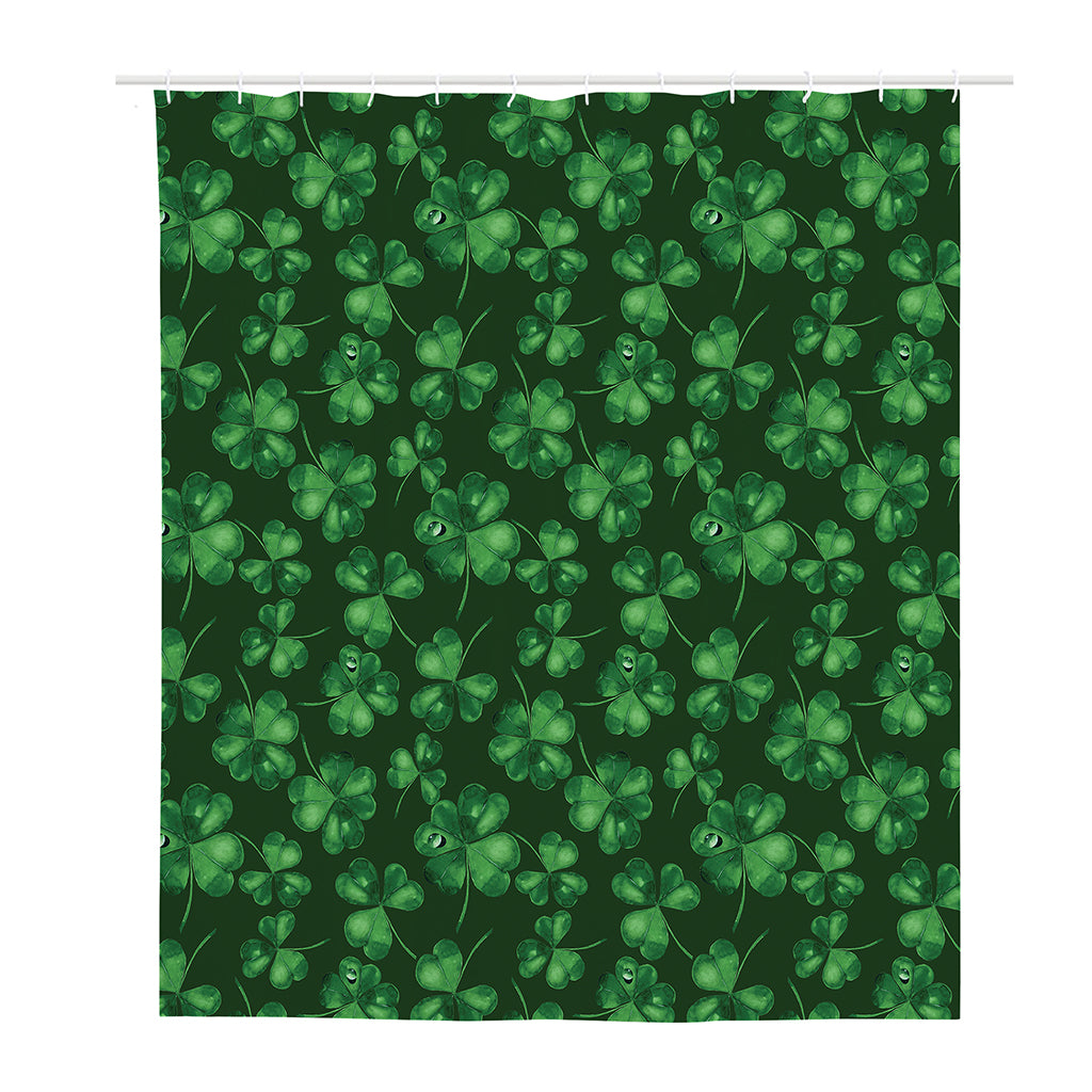 Watercolor Saint Patrick's Day Print Polyester Shower Curtain