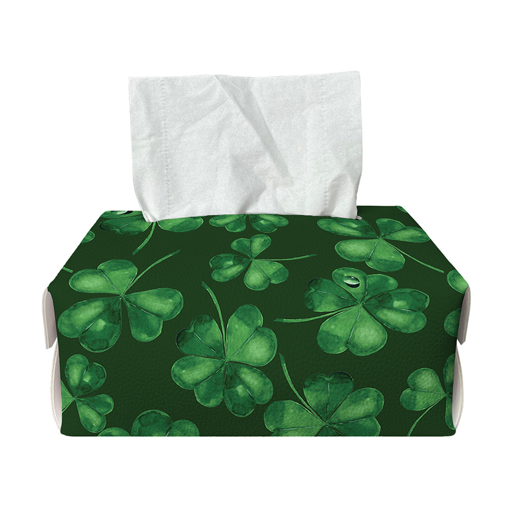 Watercolor Saint Patrick's Day Print Rectangle Tissue Box Cover