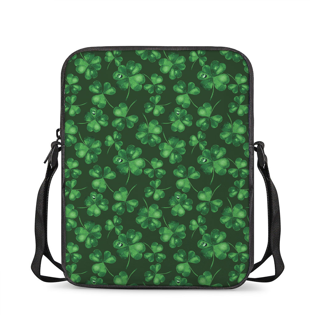 Watercolor Saint Patrick's Day Print Rectangular Crossbody Bag