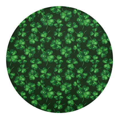 Watercolor Saint Patrick's Day Print Round Blanket
