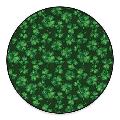 Watercolor Saint Patrick's Day Print Round Floor Mat