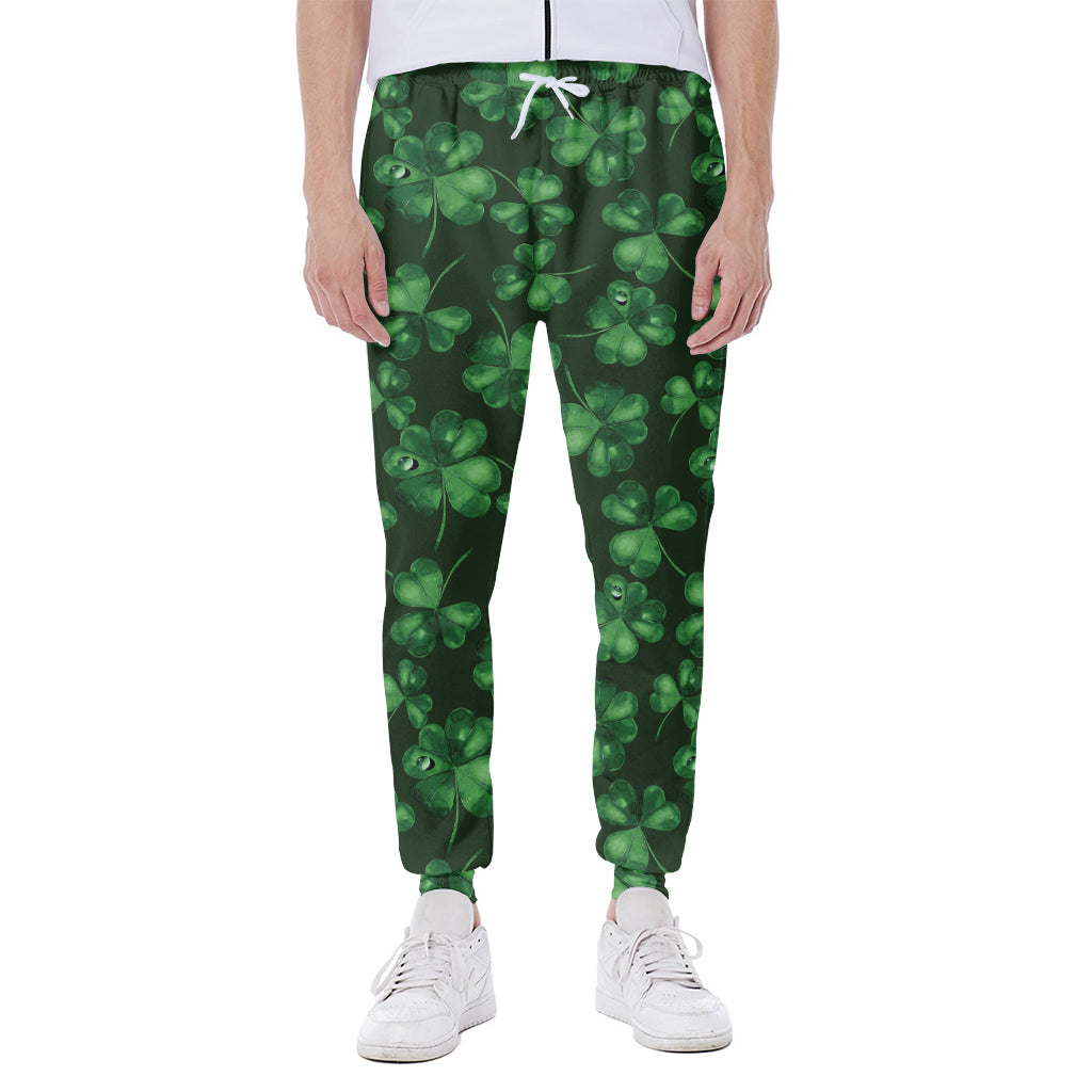 Watercolor Saint Patrick's Day Print Scuba Joggers