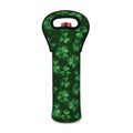 Watercolor Saint Patrick's Day Print Single Neoprene Wine Tote