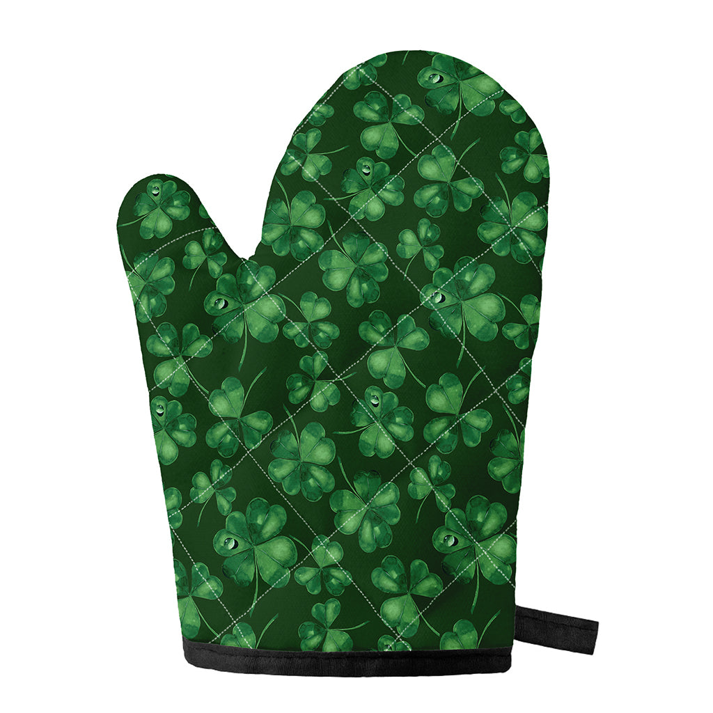 Watercolor Saint Patrick's Day Print Single Oven Mitt
