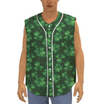 Watercolor Saint Patrick's Day Print Sleeveless Baseball Jersey