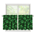 Watercolor Saint Patrick's Day Print Tier Curtains