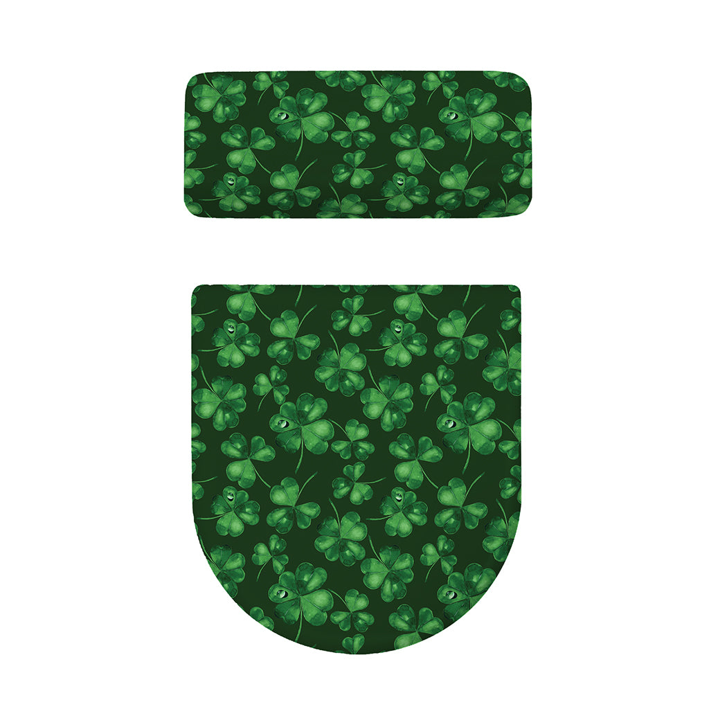 Watercolor Saint Patrick's Day Print Toilet Lid And Tank Cover Set