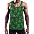 Watercolor Saint Patrick's Day Print Men's Workout Tank Top