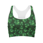 Watercolor Saint Patrick's Day Print Women's Sports Bra