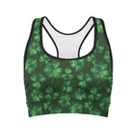 Watercolor Saint Patrick's Day Print Women's Sports Bra