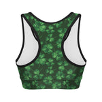 Watercolor Saint Patrick's Day Print Women's Sports Bra