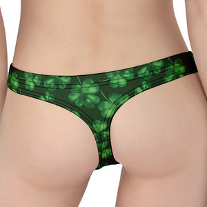 Watercolor Saint Patrick's Day Print Women's Thong