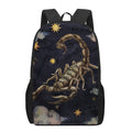 Watercolor Scorpio Zodiac Sign Print 17 Inch Backpack