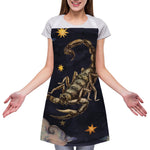 Watercolor Scorpio Zodiac Sign Print Adjustable Apron
