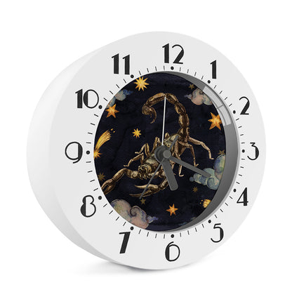Watercolor Scorpio Zodiac Sign Print Alarm Clock