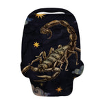 Watercolor Scorpio Zodiac Sign Print Baby Seat Cover