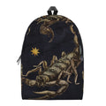 Watercolor Scorpio Zodiac Sign Print School Backpack