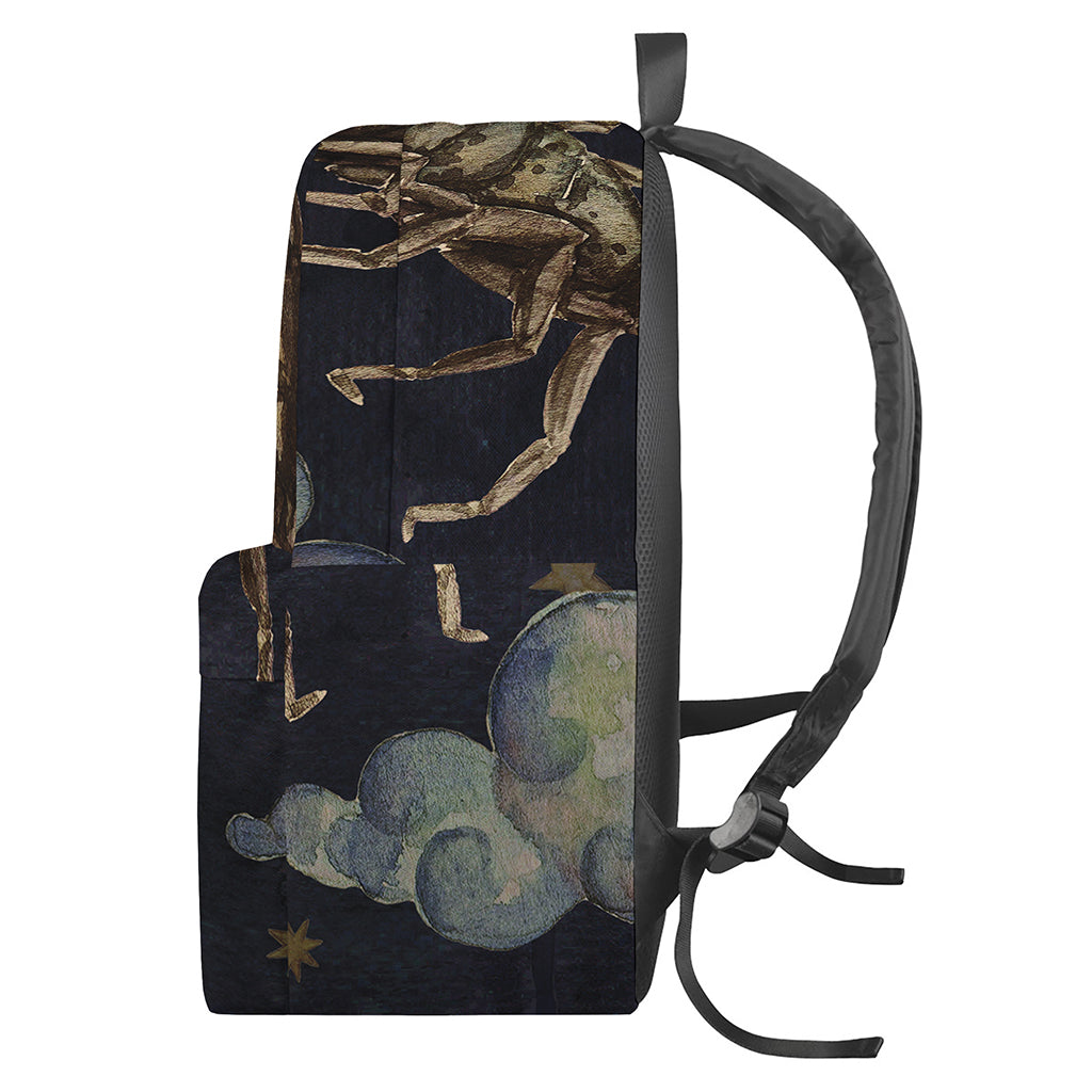 Watercolor Scorpio Zodiac Sign Print Backpack