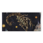 Watercolor Scorpio Zodiac Sign Print Beach Towel