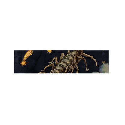 Watercolor Scorpio Zodiac Sign Print Bed Runner